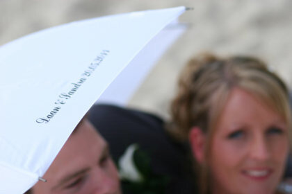 Duo paraplu met bedrukking &Oslash; 148cm windproof met handopening