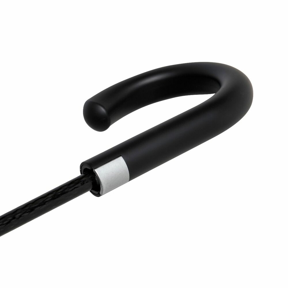 Bedrukte zilver/zwarte Paraplu  met haak  windproof , automaat &Oslash; 120 cm