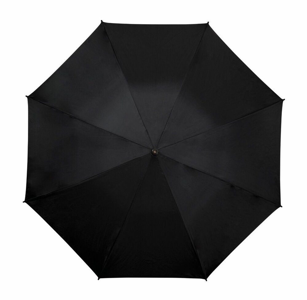 Bedrukte zilver/zwarte Paraplu  met haak  windproof , automaat &Oslash; 120 cm