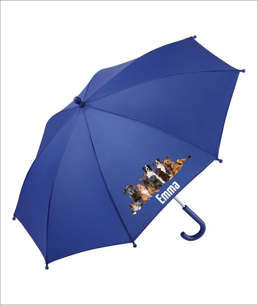 kinderparaplu met eigen naam en honden