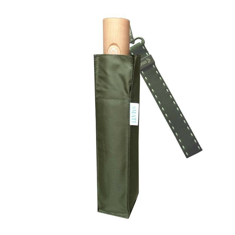 Compacte Luxe Eco Paraplu &ndash; Kaki