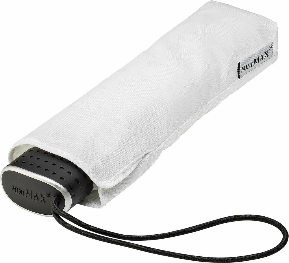 Opvouwbare platte paraplu Wit