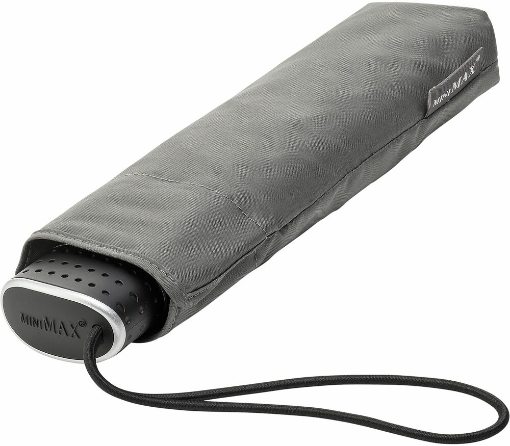 miniMAX&reg; Opvouwbare platte paraplu Grijs