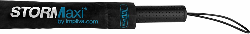 STORMaxi windbestendige paraplu zwart blauw
