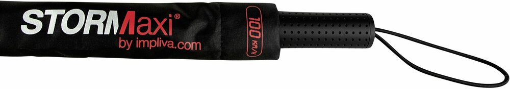 STORMaxi stormparaplu met sterk glasvezelframe  STORMaxi windbestendige paraplu zwart rood