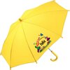 Kinderparaplu met naam &ndash; insecten in geel, personaliseer met naam van je kind.