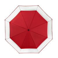 doorzichtige rode paraplu