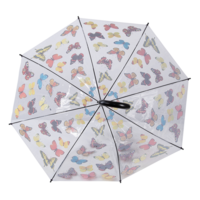 vlinder transparant paraplu