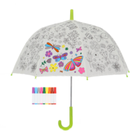 kinderparaplu vlinders om zelf in te kleuren
