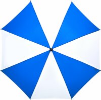 tweekleurige paraplu blauw-wit