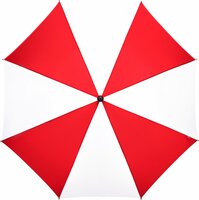 tweekleurige paraplu rood-wit