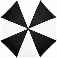Grote paraplu zwart-wit