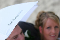 Duo paraplu met bedrukking &Oslash; 148cm windproof met handopening