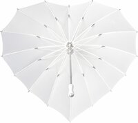 Trouwparaplu Hart paraplu met bedrukking