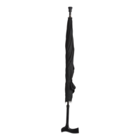 Wandelstok paraplu zwart