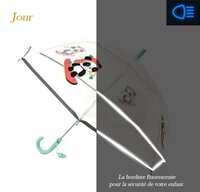 panda paraplu met lichtgevende rand