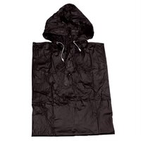 zwarte regenponcho