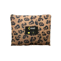 Luxe regenponcho panterprint camel &amp; zwart