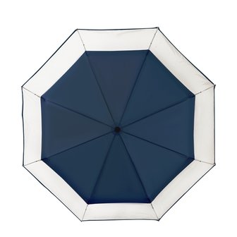 doorzichtige blauwe paraplu