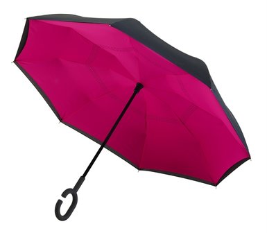 Ondersteboven paraplu Roze