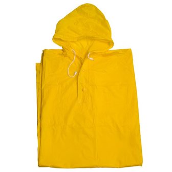 gele regenponcho