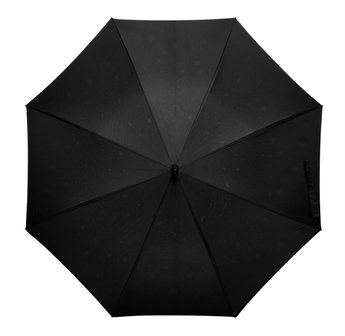 Golfparaplu met regendruppeldessin zwart