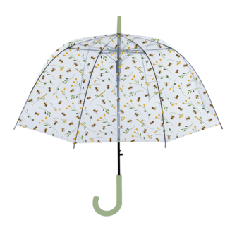 doorzichtige paraplu bij