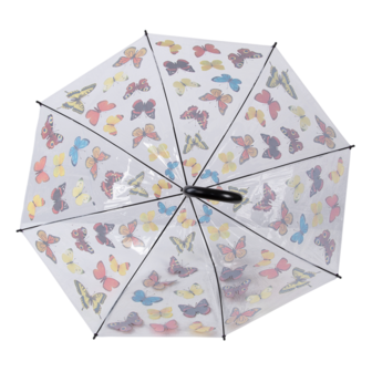 vlinder transparant paraplu