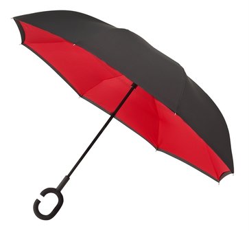 Ondersteboven paraplu Rood