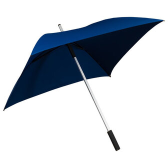 donkerblauwe vierkante paraplu