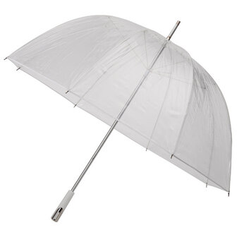Doorzichtige golfparaplu Wit