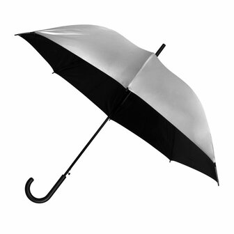 Falconetti zwart/zilver paraplu automaat