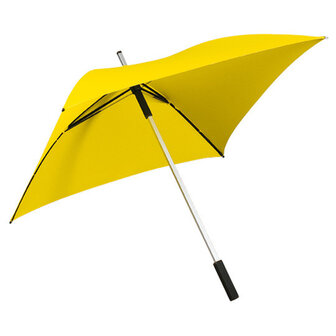 gele vierkante paraplu