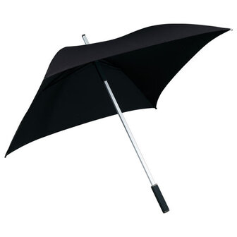 zwarte vierkante paraplu