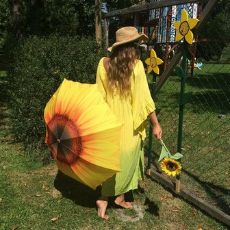 Zakparaplu zonnebloemleuk kado voor vriendin , een opsteker