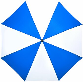 tweekleurige paraplu blauw-wit