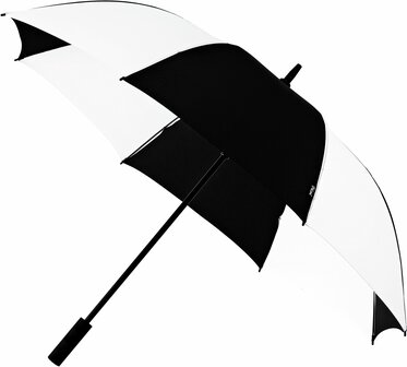 Falcone zwart-wit automatisch en windproof paraplu