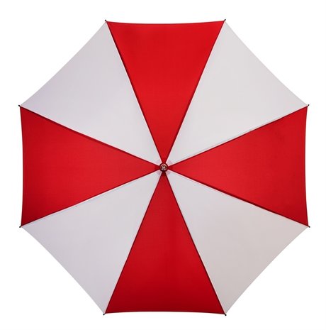 Golfparaplu rood wit