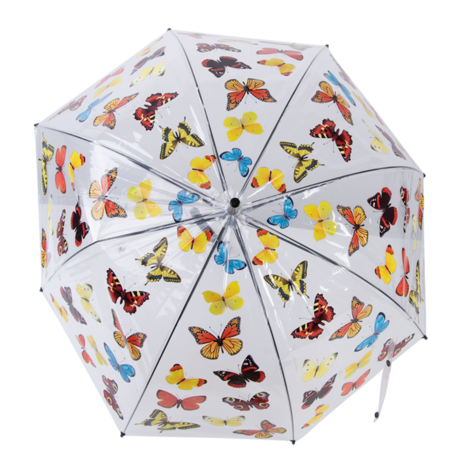 doorzichtige paraplu vlinder
