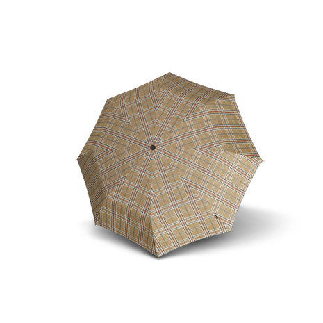 Knirps beige geruite paraplu