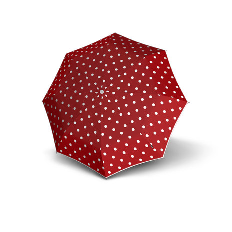 Knirps opvouwbare paraplu rood met stippen