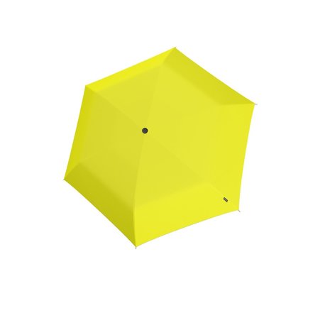 Opvouwbare paraplu knirps geel lichtgewicht en windproof