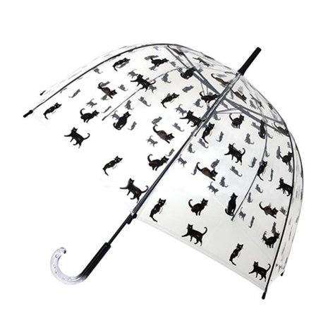 Doorzichtige paraplu poezen