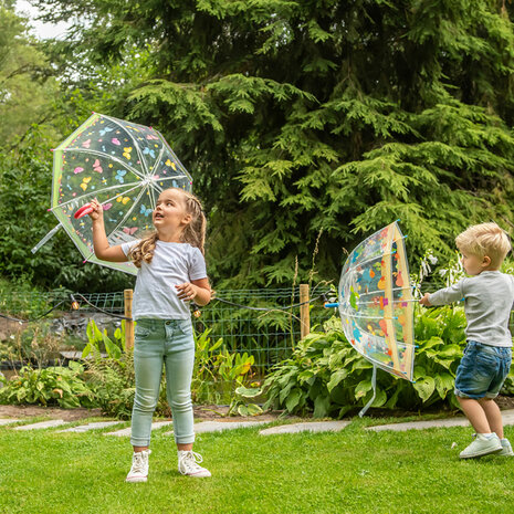 Doorzichtige kinderparaplu