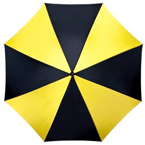 golfparaplu geel/zwart windproof 