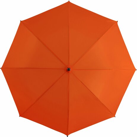oranje paraplu met recht handvat