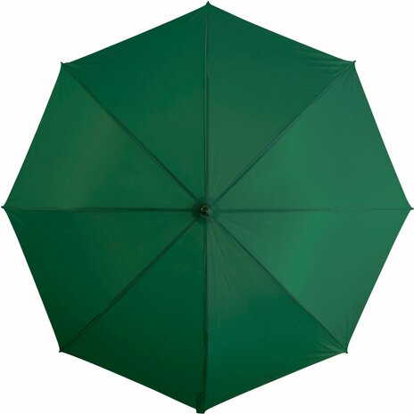 groene paraplu met recht hantvat