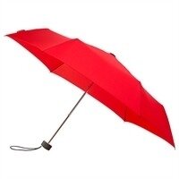 Opvouwbare platte paraplu Rood