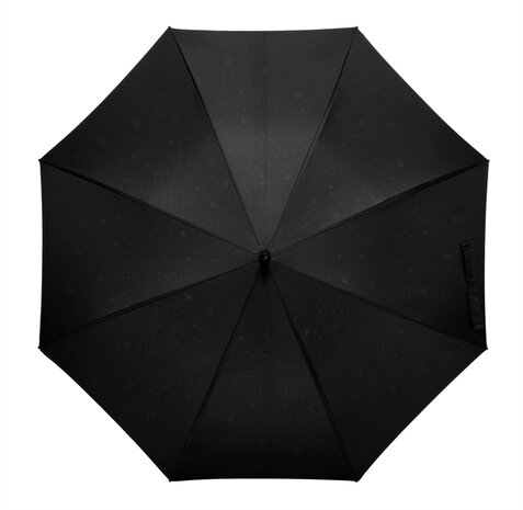 Golfparaplu met regendruppeldessin zwart
