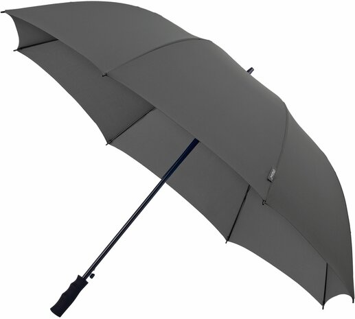 grijze paraplu met eigen ontwerp